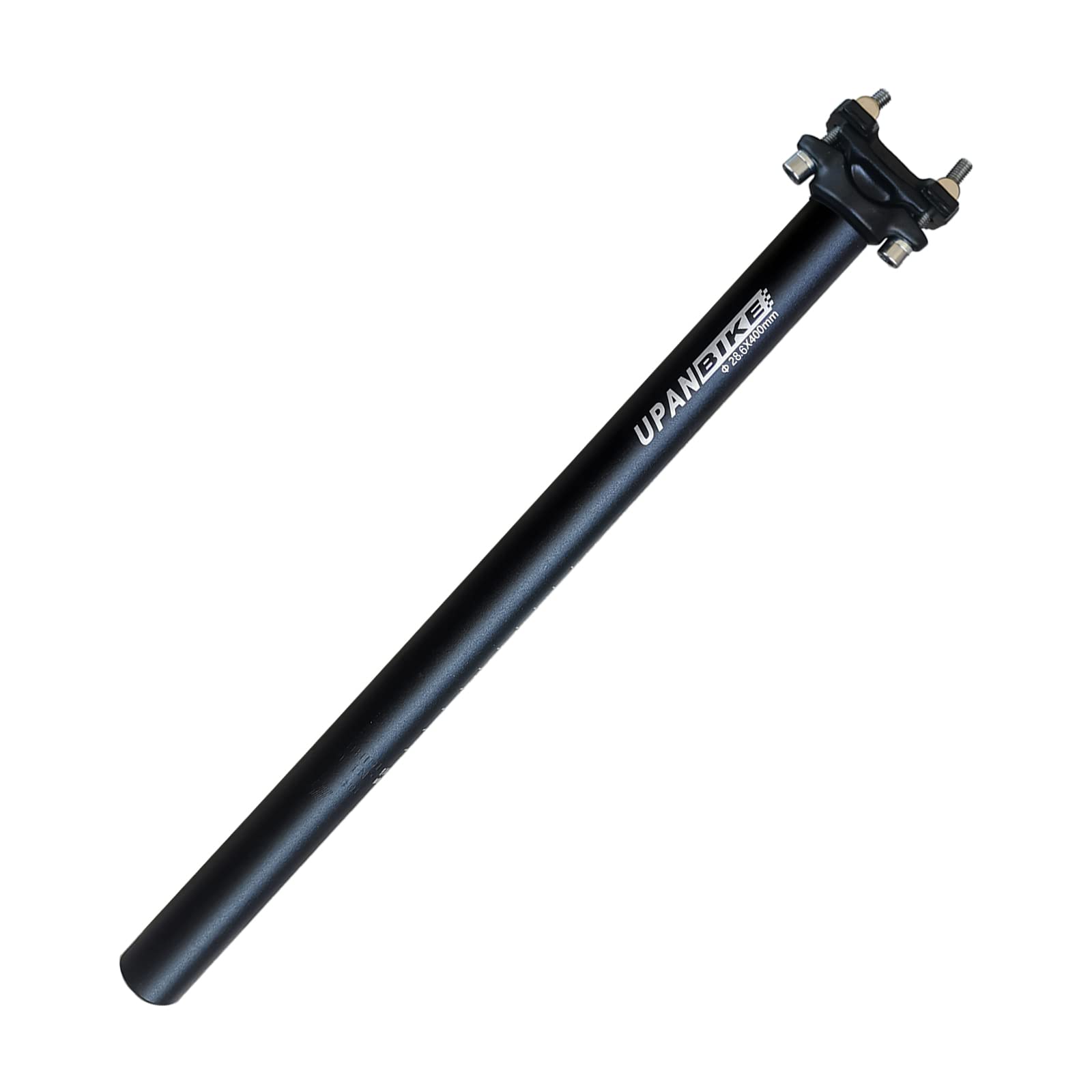 UPANBIKE Bike Seatpost Aluminum Alloy φ25.4 28.6 27.2 30.9 31.6mm*400mm Extender Length Seat Post for Mountain Bike(Black φ28.6mm)