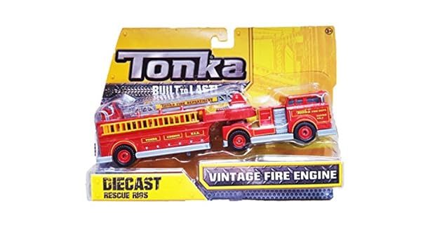 Amazon Com Tonka Rescue Rig Vintage Red Fire Engine By Tonka