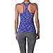 Riverberry Womens Actives Racerback Yoga Workout Exercise Top with Built-in Shelf Bra, Blue, Medium/Large