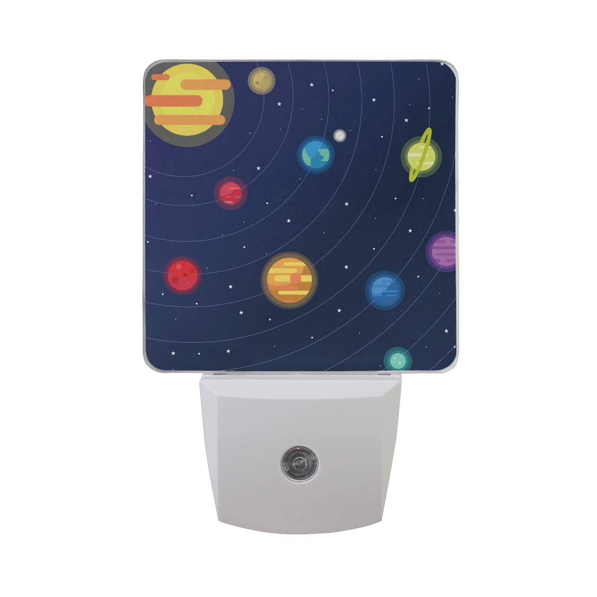 Hengpai Colorful Solar System Led Night Light Auto Sensor