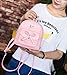 Girls Bowknot Fahsion Leather Small Backpack Mini Backpack for Women Pink