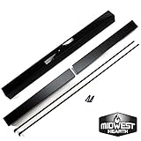 Midwest Hearth Adjustable Rod and Valance Kit for Fireplace Spark Screens