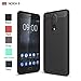 Nokia 8 Case, Wellci Soft Silicon Luxury Brushed Case with Texture Carbon Fiber Design Protection Cover for Nokia 8(Black)