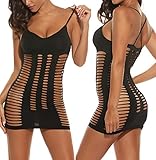 Avidlove Womens Lingerie Fishnet Badydoll Mesh Hole Stretch Chemise