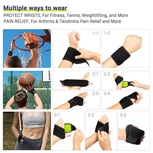 MAEXUS Handgelenk Bandagen, Handgelenkbandage Handgelenkstütze Handgelenk Bandagen Fitness Wrist Wrap für Fitness, Crossfit, Calisthenics, Kraftsport