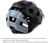 Exclusky Mountain Bike Helmet MTB Adult Lightweight 56-61cm Black Gray view 8