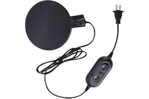 GEERYZHE Small Heater Pad 5.9 Inch Silicone Electric Heating Mat for Car Truck Engine Oil Pan & Food Warming - Durable, Flexi