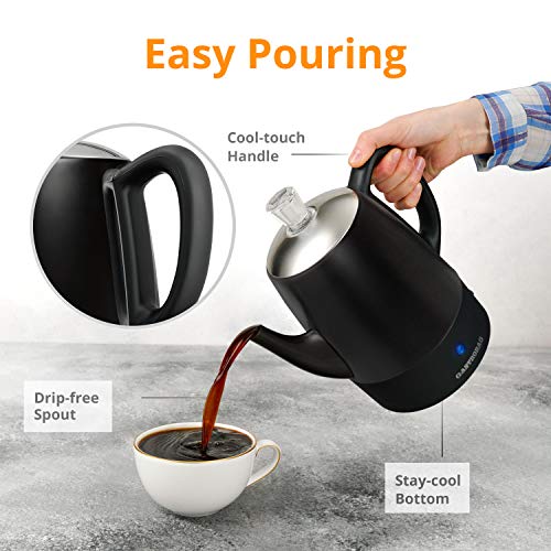 Gastrorag 4 Cup Electric Coffee Percolator, Stainless Steel, Black Pricepulse