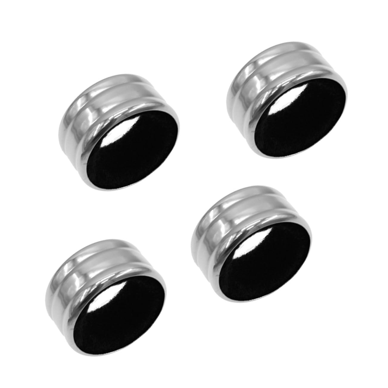 ABOOFAN 4pcs Stainless Steel Red Wine Drip Stop Leak Proof Wine Bottle Collar with Stripe Anti Overflow Bar Tools for Home and Restaurant Use Wine Accessories