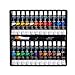 Acrylic Paint Set 24 Colors with 2 Brushes Perfect For Canvas, Wood, Ceramic. Non toxic & Vibrant Colors. Premium Quality Kit For Professional Artist, Students, Beginners & Kids