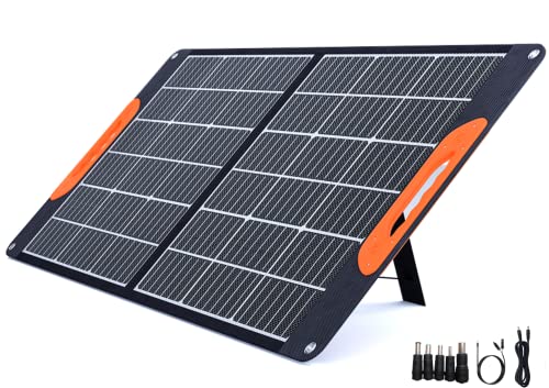 Mobisolar 100W Foldable Solar Panel Portable Monocrystalline Solar Charger for Power Stations Carav…