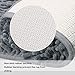 Vdomus Soft Microfiber Shag Bath Rug, Extra Absorbent and Comfortable, Anti-Slip, Machine-Washable Large Bathroom Mat, (Grey 32'' X 20'')