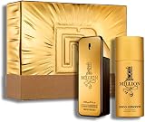 Paco Rabanne 1 Million Eau de Toilette 100ml & Deodorant Spray 150ml Men Gift view 2