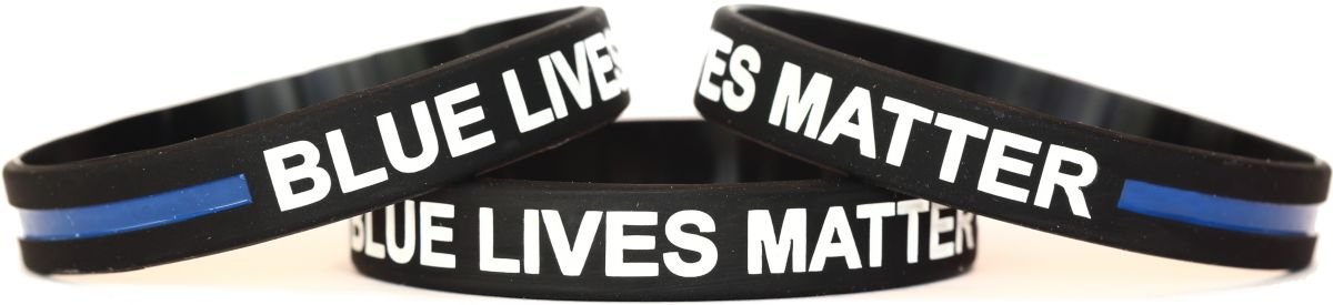 1 Blue Lives Matter Thin Blue Line Silicone Wristband Bracelet Police Officer.. 13 51rkvDk0 yL