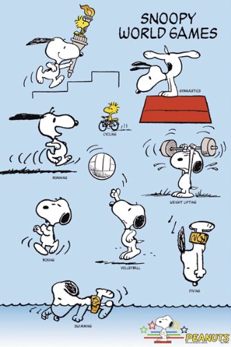 POSTER STOP ONLINE Peanuts - TV Show Poster (Snoopy World Games) (Size: 24