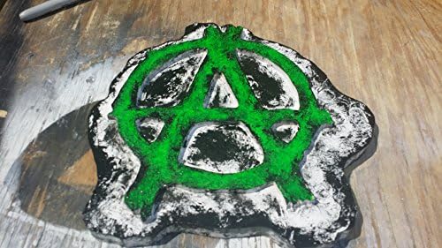 Anarchy wood art, comicbook carved comicbook zobie apocolypse wallart, routed gameroom sign, neon wooden 3d plaque (Made to Order)