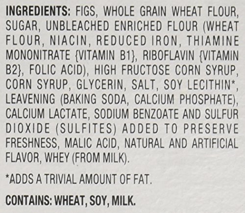Newtons Fig Fat Free Cookies Snack Pack, 12 Count