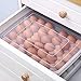 Braceus 34 Eggs Holder Storage Box Picnic Kitchen Refrigerator Fresh-Keeping Container Transparent