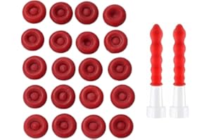 20 Pack Caulk Cap Sealing Open Caulking Tubes Reusable Caulk Saver Cover to Reseal Sealant Chalk - for Red Caulking Tube Seal