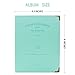 Ablus 120 Pockets Mini Photo Album for Fujifilm Instax Mini 7s 8 8+ 9 25 26 50s 70 90 Instant Camera & Name Card (Jade green)