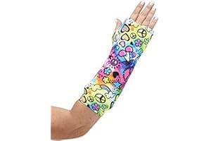 CastCoverz! Designer Arm Cast Cover - Peace of Fun - Medium Short: 11" Length X 9" Circumference - Removable and Washable - Made in USA