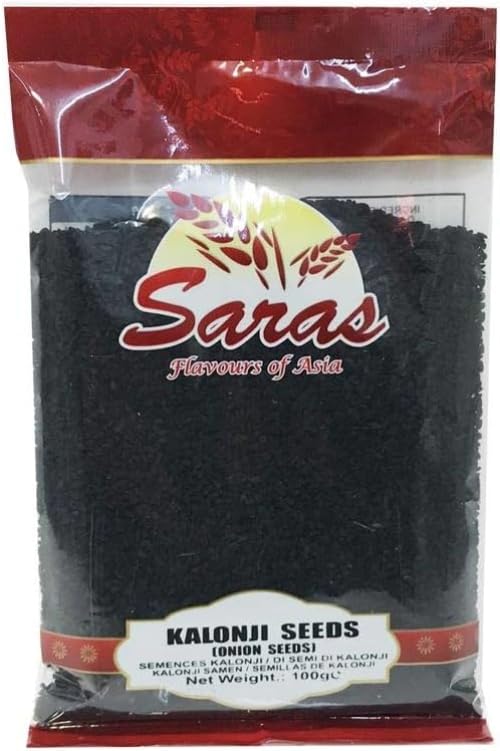 Saras Kalonji Black Onion Seeds 100% Pure ( Nigella Seeds ) - 100G I Grade A Ingredient