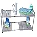 ATB 2 Tier Expandable Adjustable Under Sink Shelf Storage Shelves Kitchen Organizer