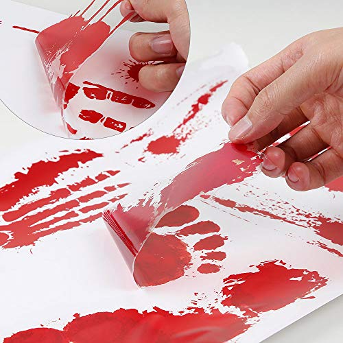 image for Innoo Tech New 3D Bloody Footprints and Handprints to Floor Clings, Wi