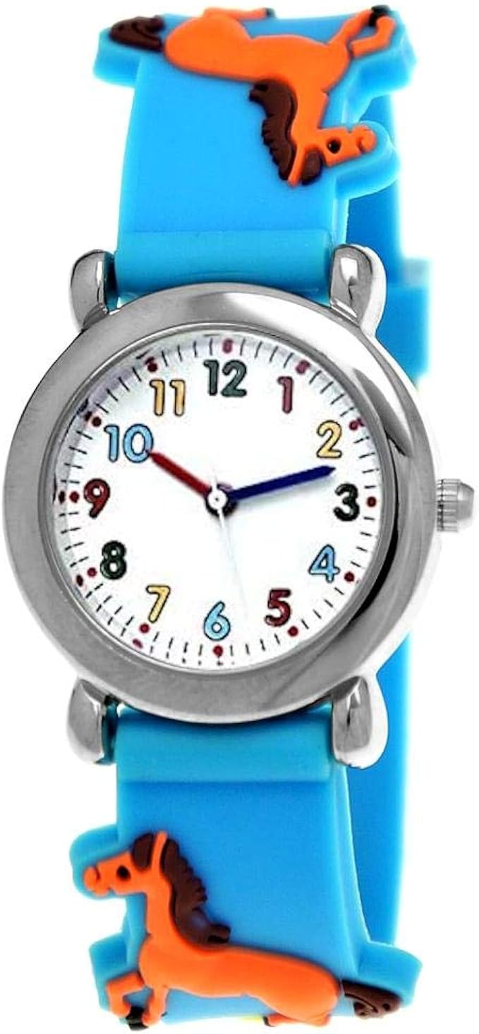 Pure Time® Kinder-Uhr Mädchen-Uhr für Kinder Silikon-Kautschuk Armband ...