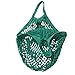 C-Pioneer Cotton Net Shopping Bag Reusable Grocery Bags Ecology Produce Bag (Light Green)