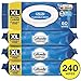 Cottonelle XL Flushable Wet Wipes, Large Adult Wipes, 4 Packs with 60 Wipes Each, for Sensitive Skin