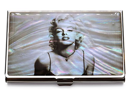 Marilyn-Monroe-Business-Credit-Card-Case-Id-Holder-Metal-Travel-Wallet-Mother-of-Pearl