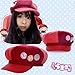 GK-O Anime Doma Umaru Chan Cosplay Cute Hat Cap with 3 UMR Badges
