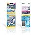 Piksters Kink Interdental Brushes - For cleaning between teeth (8 Pack, Size 0 (Silver))