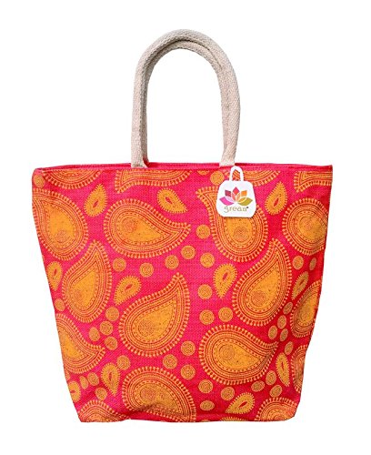 GREAN Jute Shopping Bag/ Shoulder Bag/ Travel Bag