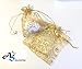 A&S Creavention Holiday Design Organza Drawstring Jewelry Pouches Bag 3.5x4.2