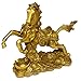 BRABUD Brass Money Running Horse Statues Chinese Handmade Figurines Home Decor Collectible Gift BS041