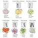 Comezy 7-Blade Spiralizer Vegetable Slicer Best Veggie Pasta Spaghetti Maker & Julienne Cutter for Low Carb/Paleo/Gluten-Free Meals, Caddy & Cleaning Brush, Green