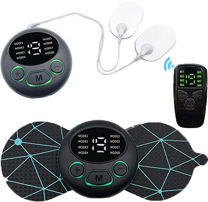 TENS Pain Relief | Digital Pain Relief TENS Machine | Remote Control Wireless Muscle Stimulator | Multiple Modes for Back, Neck, Knee, Arthritis, Stress & Sore Muscles + Extra Pads | VITALIVE