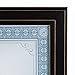 DesignOvation Kieva Solid Wood Document Frames, Distressed Black 8.5x11, Pack of 6