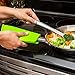 Premium Silicone Pot Holders for Kitchen - Easy to Clean Trivets for Hot Pots and Pans - This Kitchen Tool Works Well as Silicone Trivet, Hot Pads for Oven, Potholders (7x7 in, Green, 1 Pair)