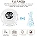 All -in-One Wake Up Light Alarm Clock with FM Radio, Sleep Sound Machine,Sleep Timer,10 Color Night Light & 23 Soothing Sounds
