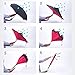 Umbrella, AIGUMI C-Shaped handle Golf Umbrella Car Reverse Umbrella Waterproof Reverse Folding Double Layer Inverted Self Standing Umbrella(Sky-Blue)