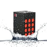 Waterproof Bluetooth Speakers,Geega Ultra Bass Rechargeable Audio Selfie Mini Outdoor Speaker with Built-in Microphone,IPX5 Waterproof Shower Hands Free Portable Wireless Speaker
