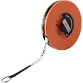 KSEIBI 302940 Closed Reel Long Tape Measure 165ft / 50m | Flexible Fiberglass, Double Face Printing, Inch / Metric, For Land, Yard Distance Measurement, and Construction Work