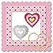 4 Pieces Valentine's Day Heart Cutting Dies Love Heart Flower Embossing Stencils Templates for Scrapbooking, Card Making, Photo Album DIY Crafts and Valentine's Day Decor