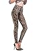 RIKKI Women's Elastic Large Leopard Print Gradual Change Leggings (Medium, 167-1 Coffee)