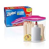 Ziploc Storage Bags, quart, 80 Count (Pack of 1)