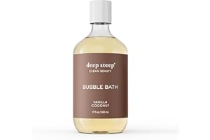 Deep Steep Bubble Bath, 17oz (Vanilla Coconut)