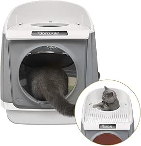 MYQG Caja de Arena para Gatos Cat Litter Box Lavamanos De Doble Puerta